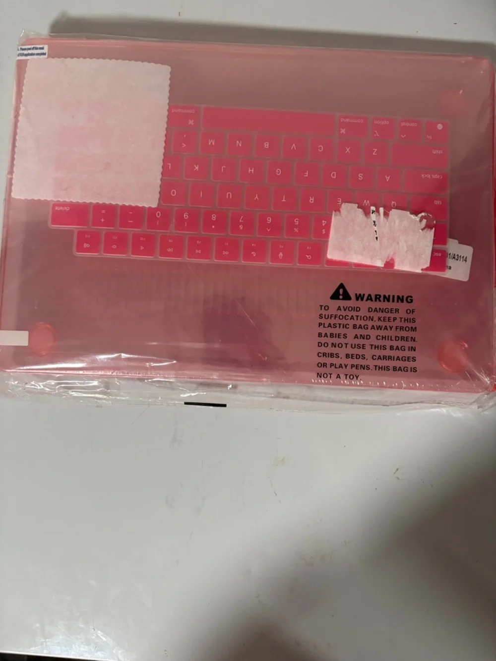 Pink Laptop Protective Case with Keyboard Cover